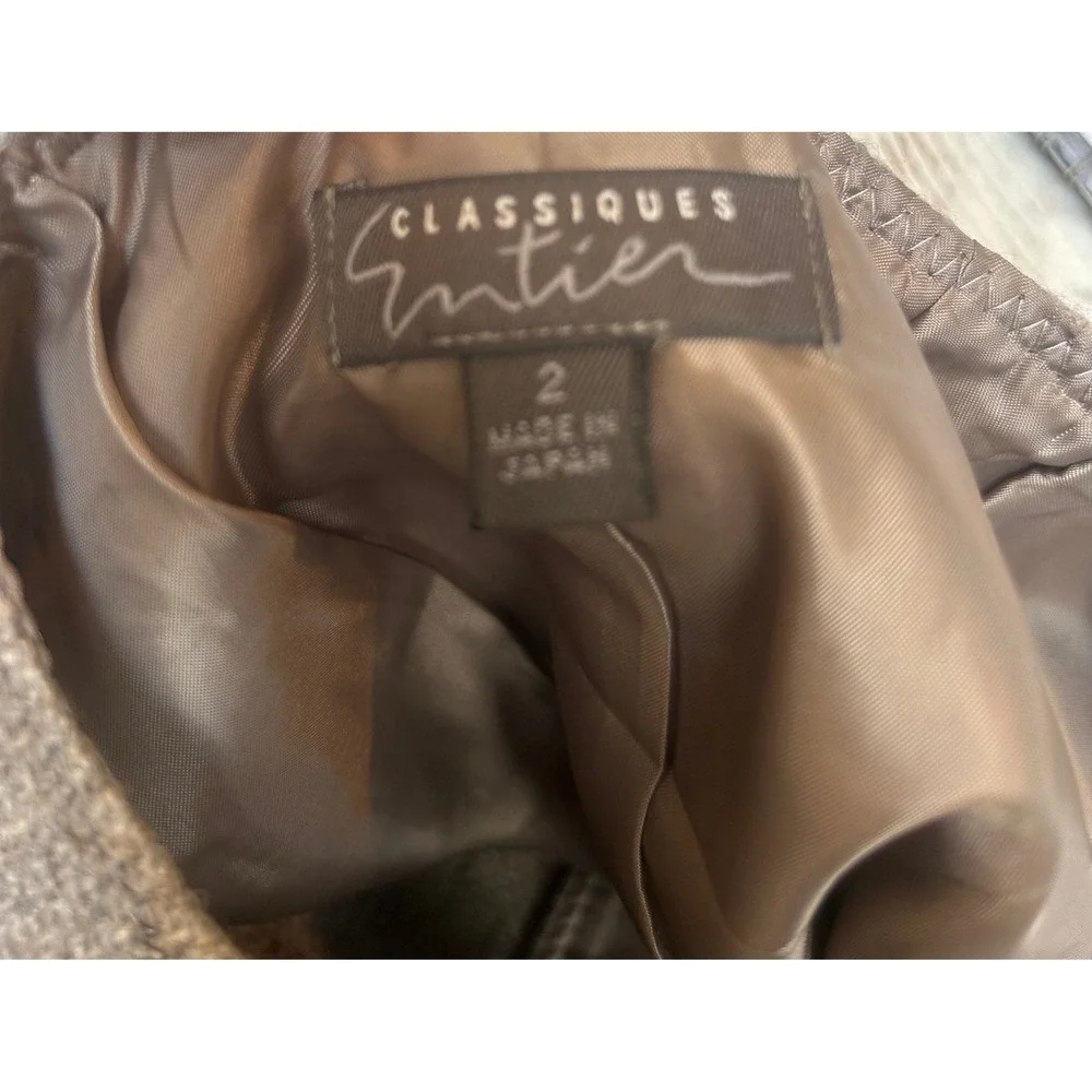 Classiques Entier Women's Brown Tweed skirt Career Business‎ Casual